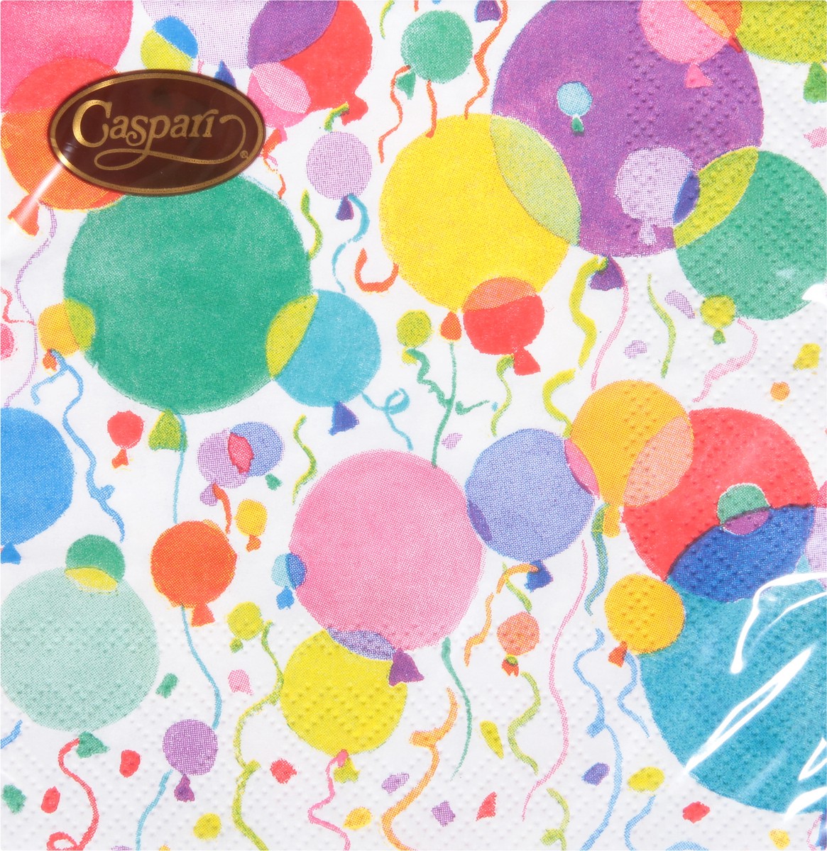 slide 4 of 9, Caspari Balloons And Confetti 3-Ply Cocktail Napkins, 20 ct