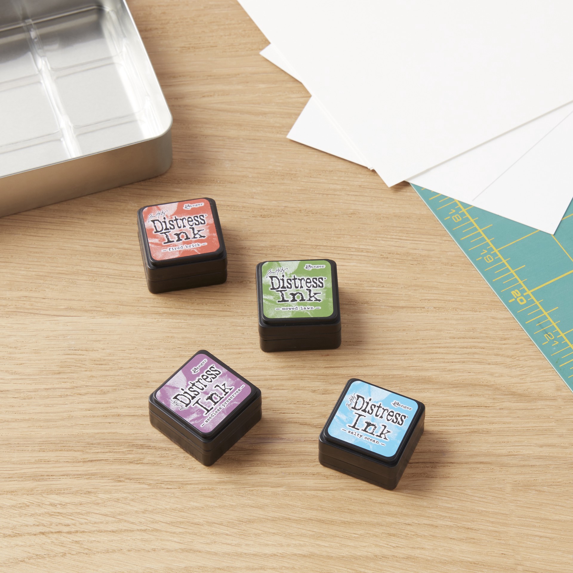 slide 3 of 4, Distress Mini Ink Pads Kit 2-Assorted Colors 4""x1"", 1 ct