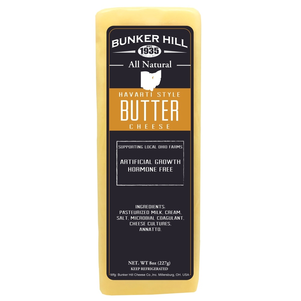 slide 1 of 1, Bunker Hill All Natural Havarti Style Butter Cheese, 8 oz