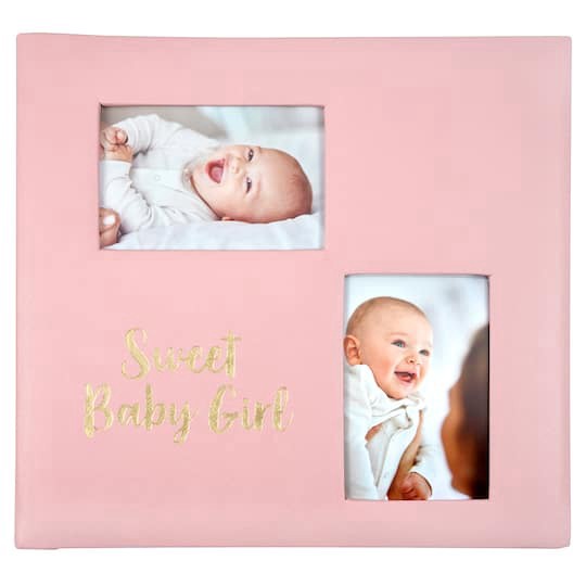slide 1 of 3, Sweet Baby Girl Scrapbook Album By Recollections, 12 in x 12 in