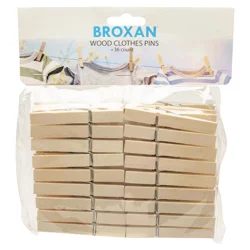 Broxan Wood Clothes Pins 36Pk - Ea