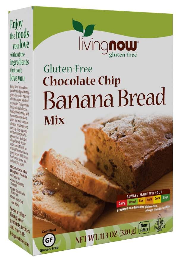 slide 1 of 1, NOW Foods Chocolate Chip Banana Bread Mix, Gluten-Free, 11.3 oz