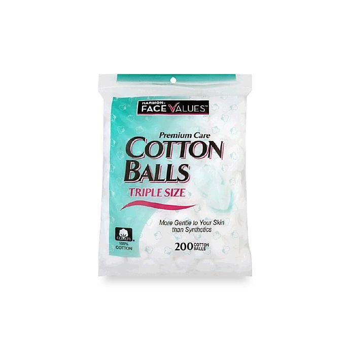 slide 1 of 1, Harmon Face Values Triple Size Cotton Balls, 200 ct