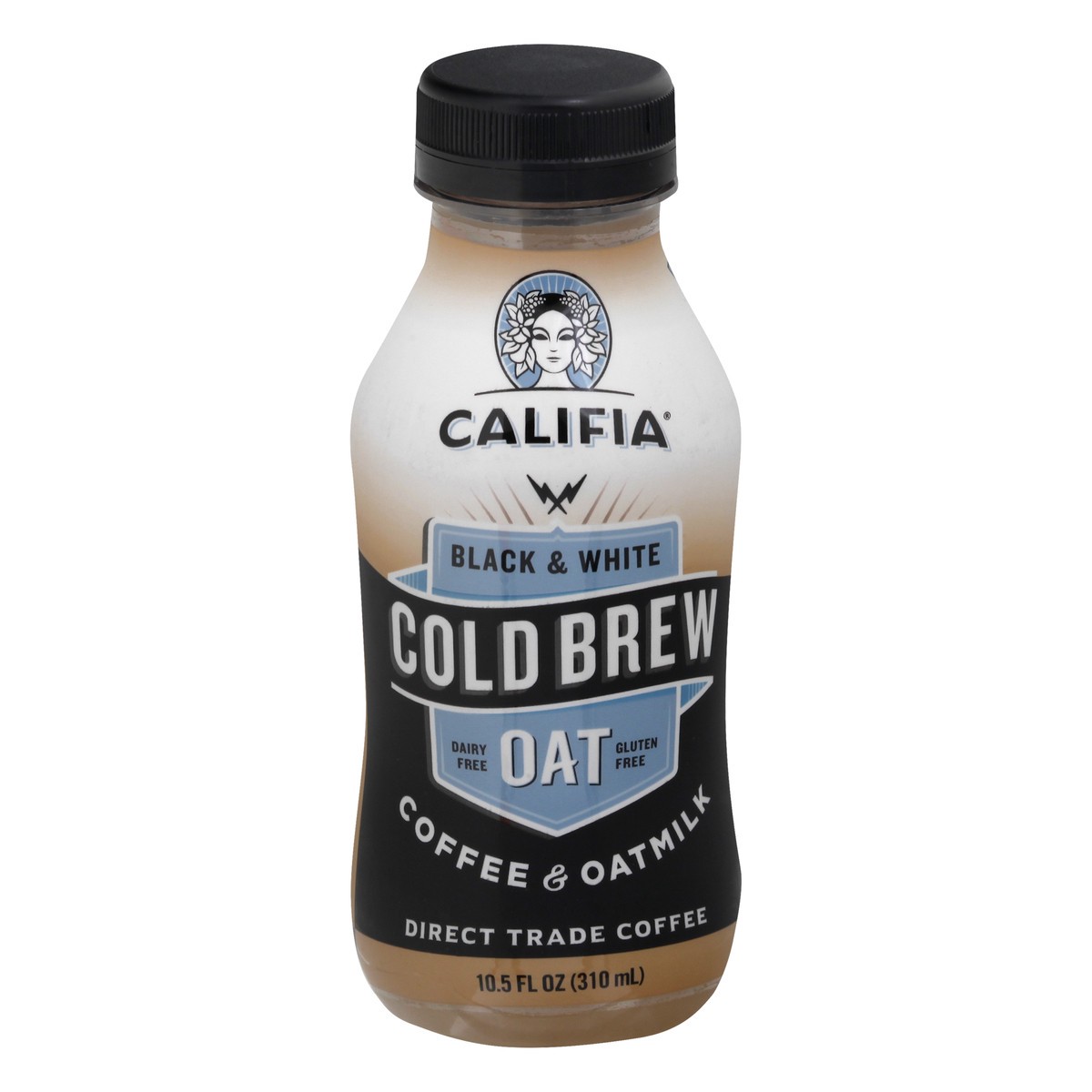 slide 1 of 11, Califia Farms Black & White Coldbrew Coffee & Oatmilk 10.5 oz, 10.5 oz