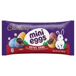 CADBURY MINI EGGS Dark Chocolate, Easter Candy Bag, 9 oz