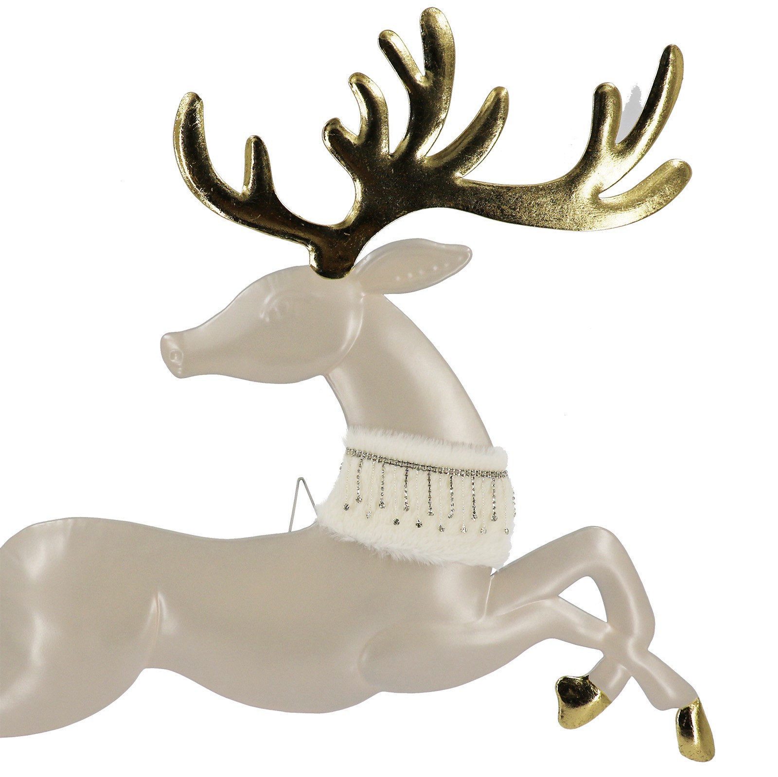 slide 4 of 4, 31" Dancing Deer Metal Wall Decor By Ashland, 31 in x 23.5 in