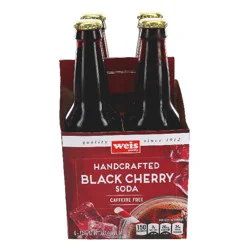 Weis Quality Craft Black Cherry 4Pack Bottles Soda