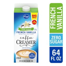 Kroger Zero Sugar French Vanilla Coffee Creamer - 64 fl oz