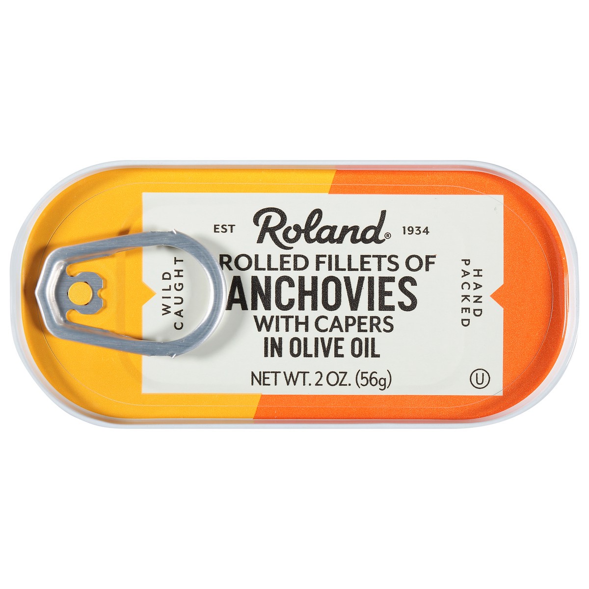 slide 13 of 13, Roland In Olive Oil Anchovies with Capers 2 oz, 2 oz