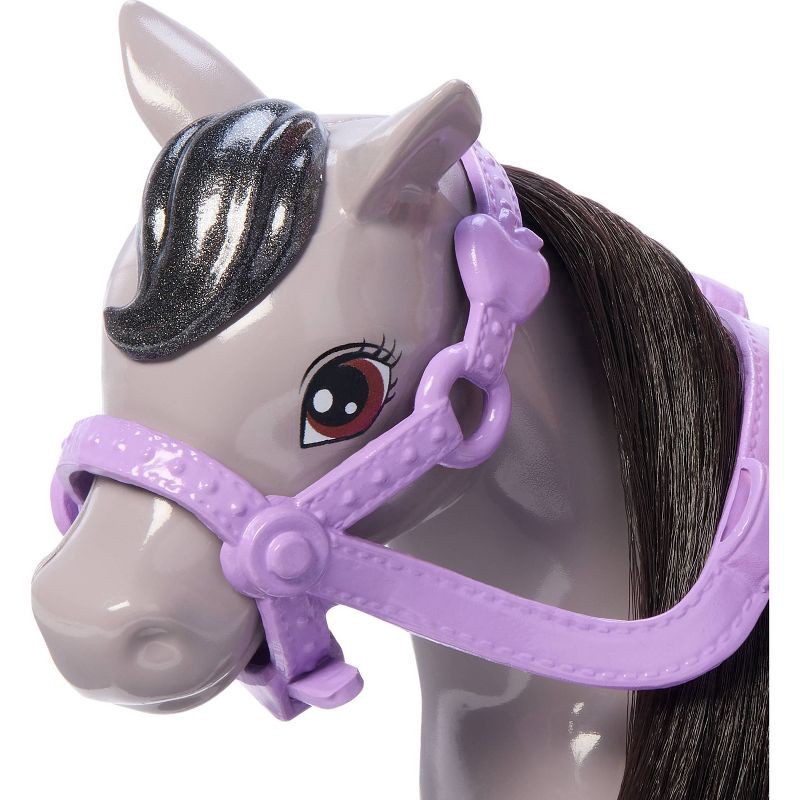 slide 2 of 6, Barbie Chelsea Doll & Horse Toy Set, Includes Helmet Accessory, Doll Bends at Knees to "Ride" Pony, 1 ct
