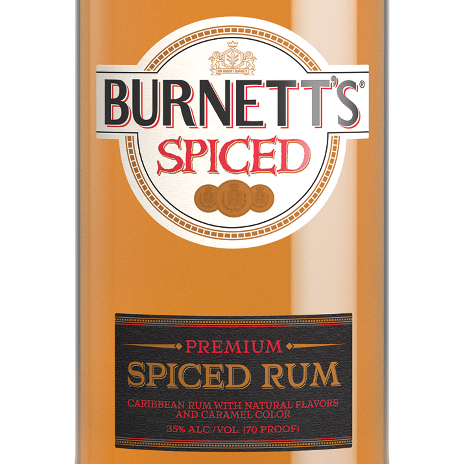slide 2 of 2, Burnett's Rum - Spiced, 750 ml, 750 ml