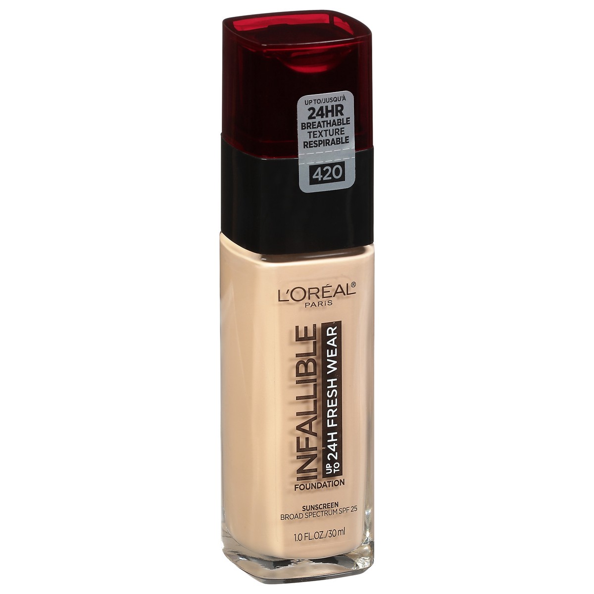 slide 2 of 9, L'Oréal Infallible 24-Hour Fresh Wear Lightweight Foundation - True Beige, 1 fl oz