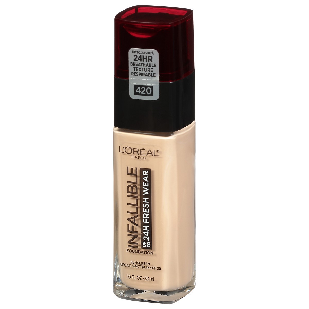 slide 3 of 9, L'Oréal Infallible 24-Hour Fresh Wear Lightweight Foundation - True Beige, 1 fl oz