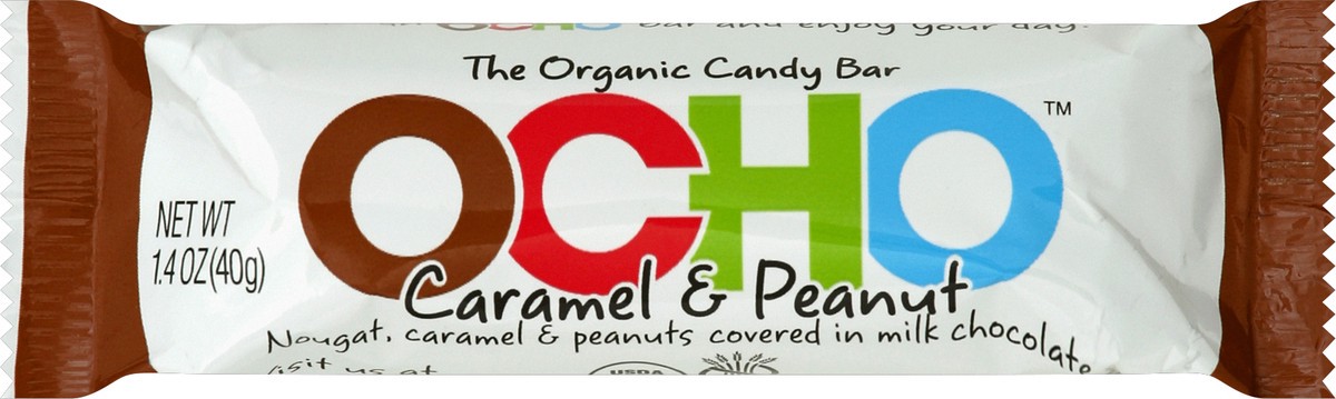 slide 5 of 5, OCHO Caramel & Peanut Bar, 1.5 oz