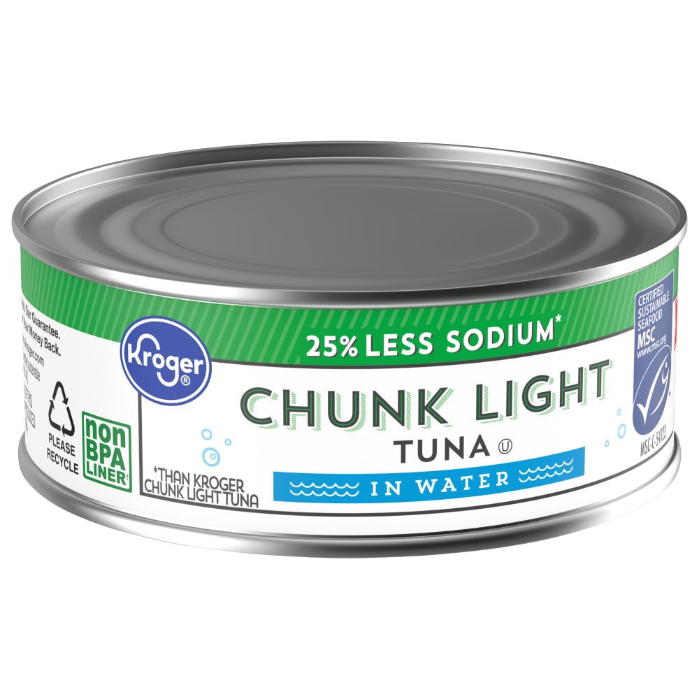slide 3 of 6, Kroger® Less Sodium Chunk Light Tuna in Water, 5 oz