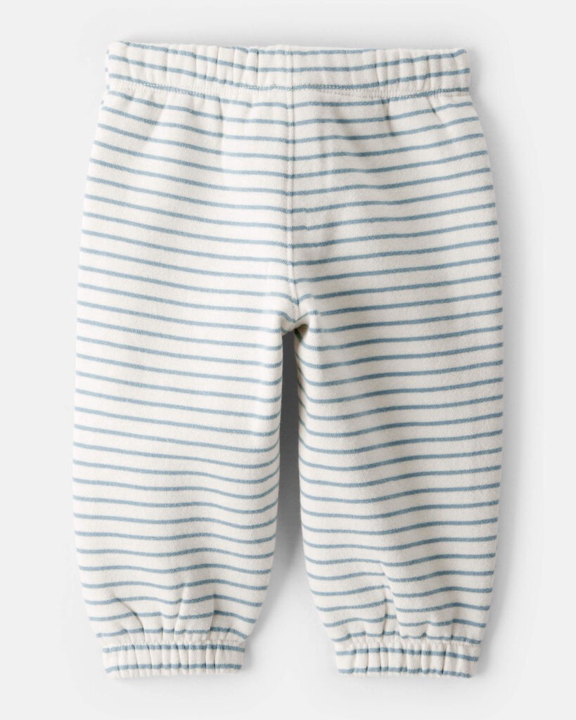 slide 2 of 3, Carter's Baby Boy Stripe Fleece Pants - Blue Multi 6M, 1 ct