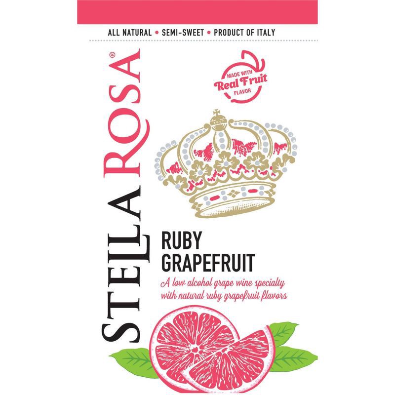 slide 5 of 6, Stella Rosa Ruby Grapefruit Wine - 2pk/250ml Cans, 2 ct; 250 ml