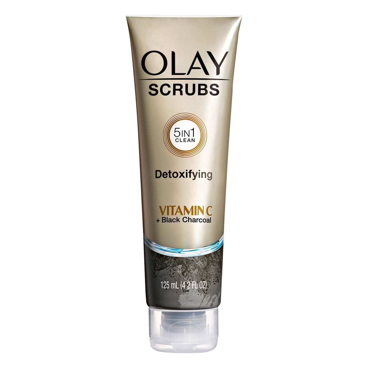 slide 1 of 8, Olay Detoxifying Vitamin C + Black Charcoal Face Scrub 125 ml, 125 ml