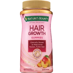 Nature's Bounty Optimal Solutions Hair Growth Gummies, 60 Ct