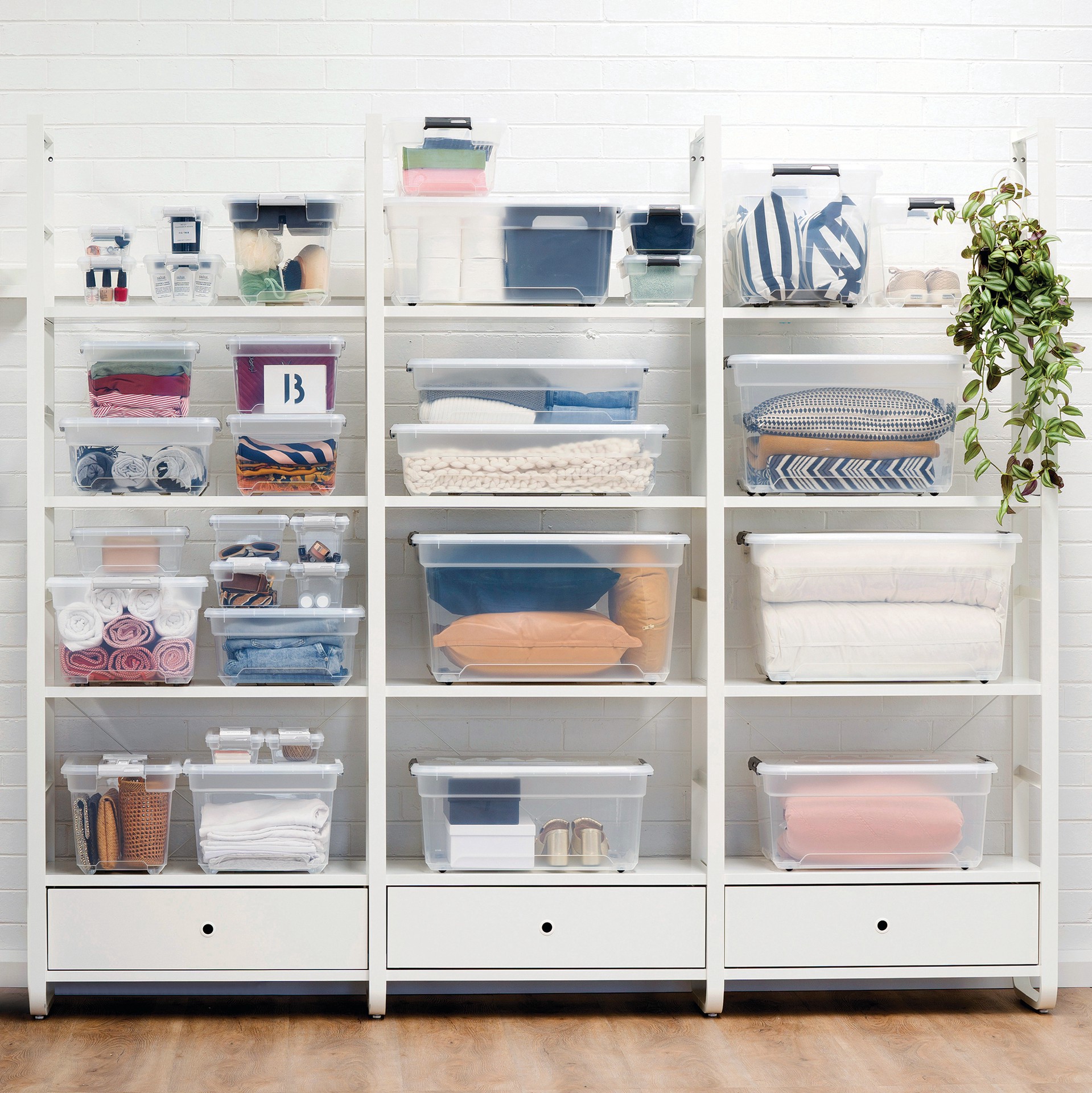 slide 6 of 6, 85qt. Latching Storage Bin By Simply Tidy, 26.2 in x 18.7 in x 14.1 in