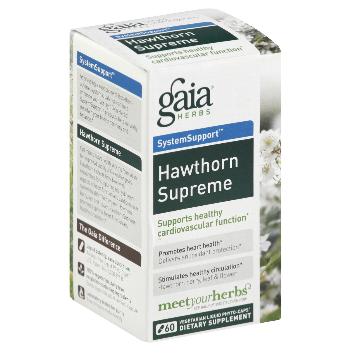 slide 3 of 4, Gaia Hawthorn Supreme 60 ea, 60 ct