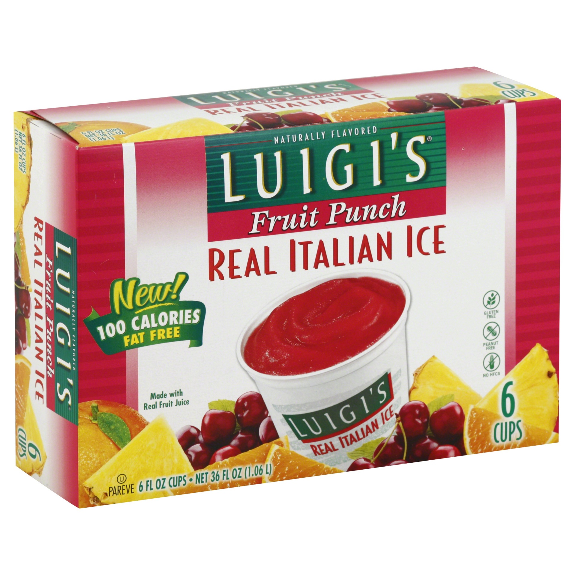 slide 1 of 1, Luigi's Italian Ice 6 ea, 6 ct