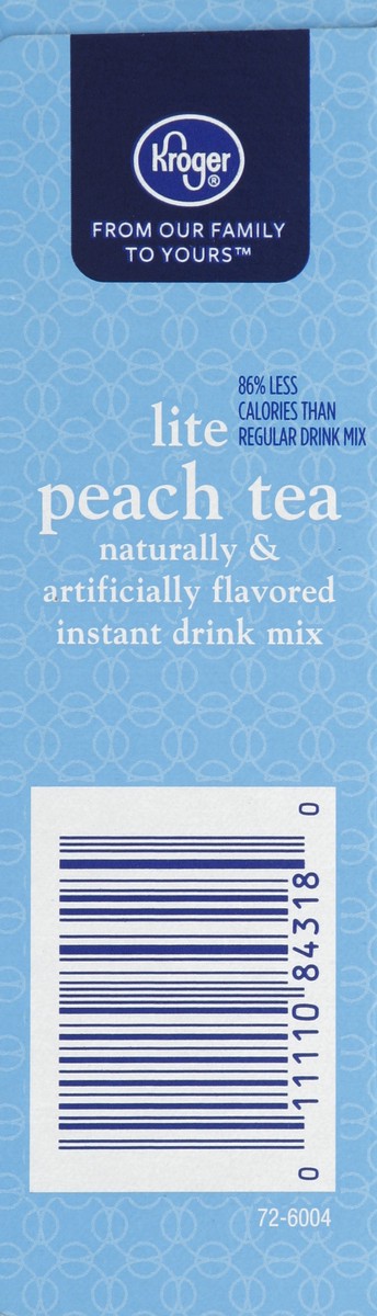 slide 3 of 4, Kroger Lite Peach Tea Drink Mix Singles, 10 ct; 0.105 oz