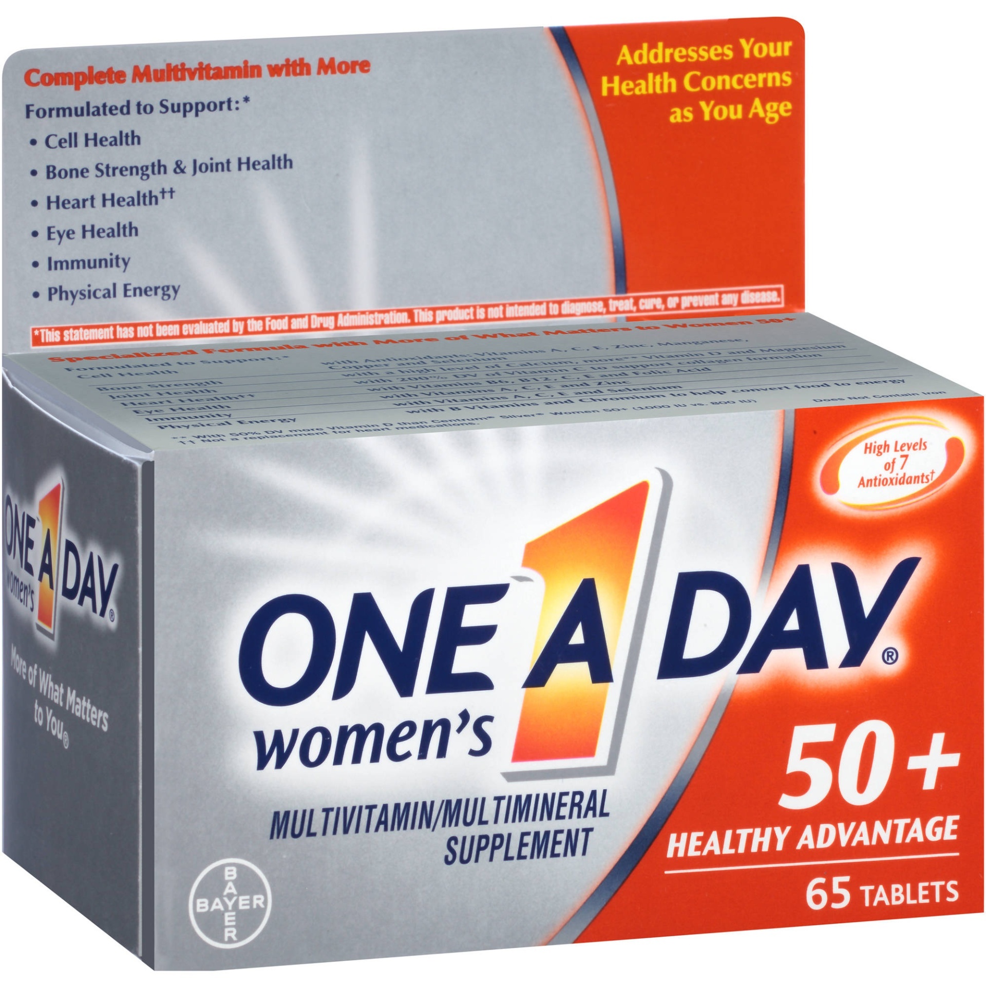 slide 1 of 1, One A Day 50Women Advantage, 65 ct