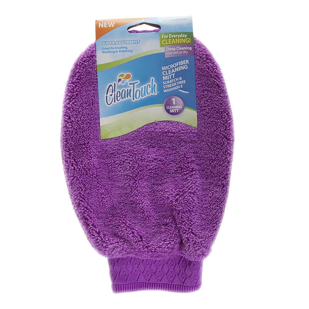 slide 1 of 2, Clean Touch Microfiber Cleaning Mitt, 1 ct