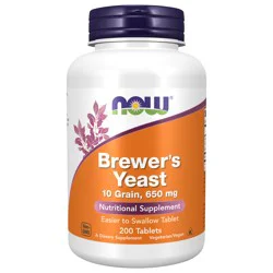 NOW Brewer's Yeast 650 mg - 200 Tablets