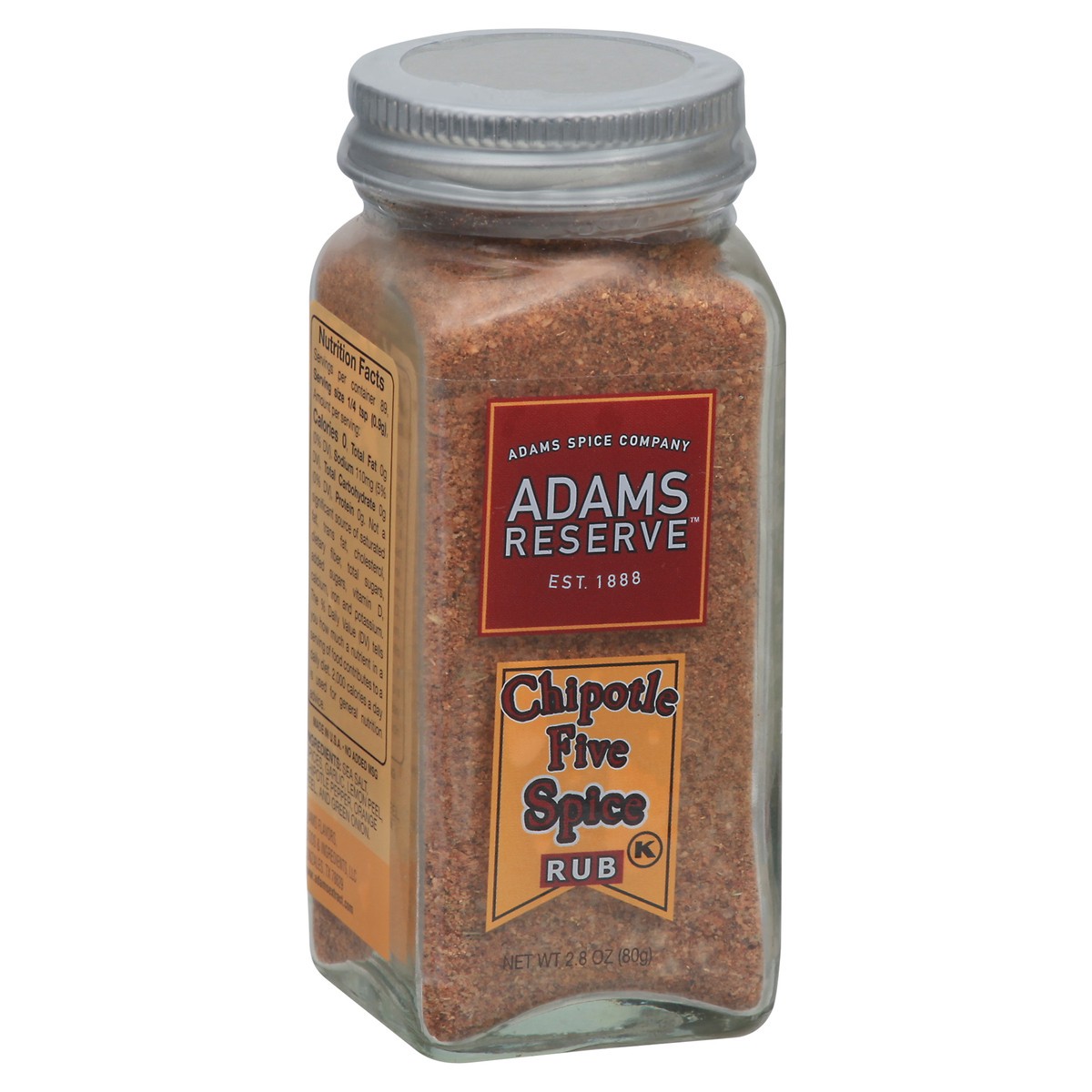slide 14 of 14, Adams Reserve Chipotle Five Spice Rub 2.8 oz, 2.8 oz