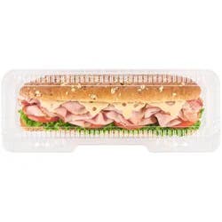 Ham & Swiss Cheese Sub On Multigrain Bread