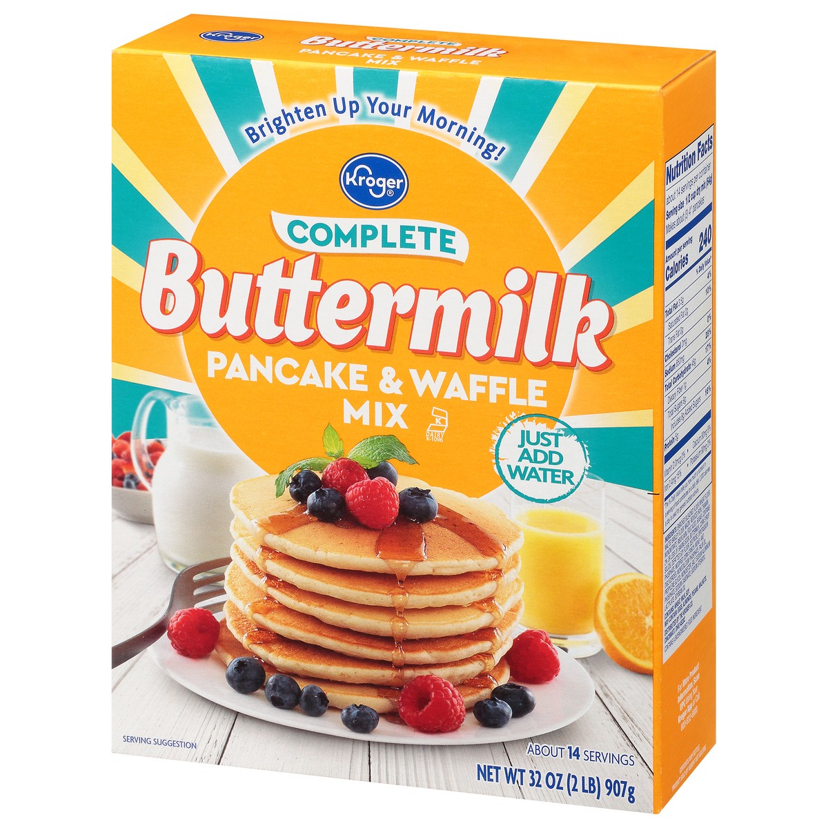 slide 2 of 10, Kroger Buttermilk Pancake & Waffle Mix, 32 oz