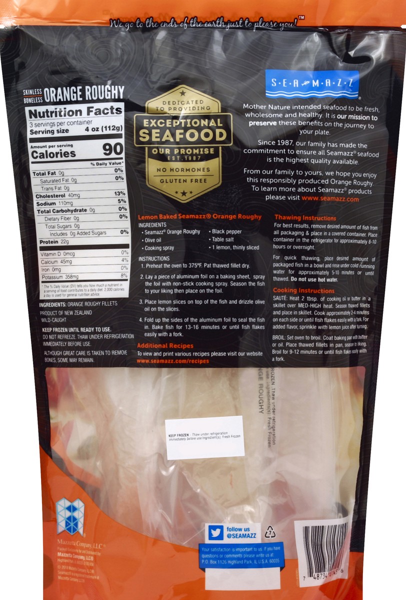 slide 2 of 6, Sea Mazz Orange Roughy 12 oz, 12 oz