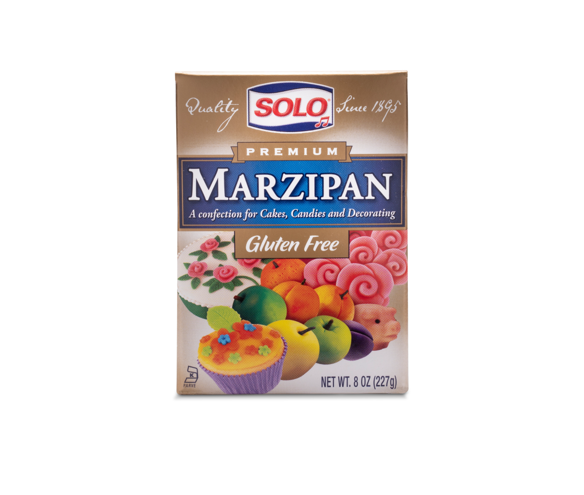 slide 1 of 9, Solo Marzipan 8 oz, 8 oz