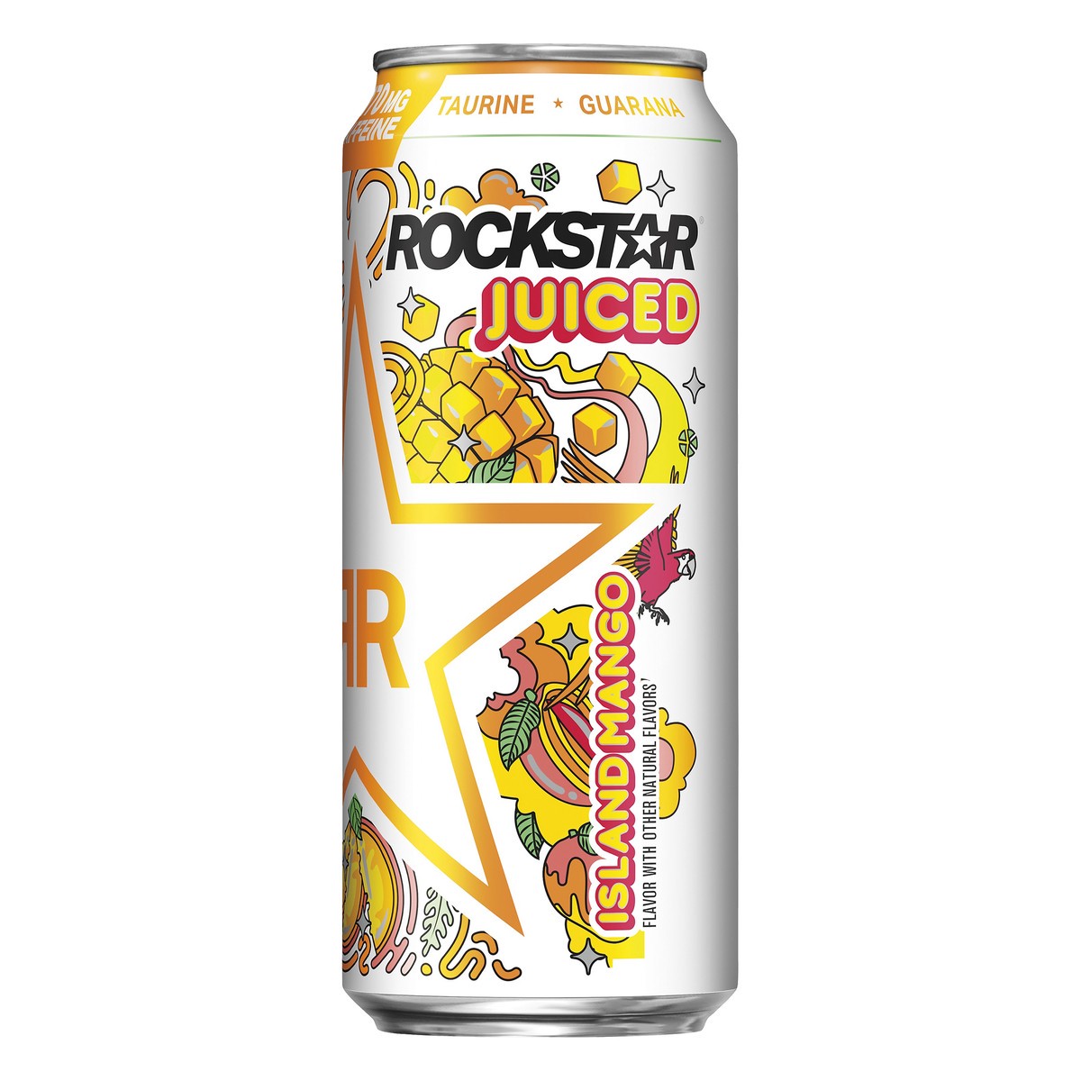 slide 2 of 6, Rockstar Juiced Energy Drink Island Mango Flavor - 16 oz, 16 oz