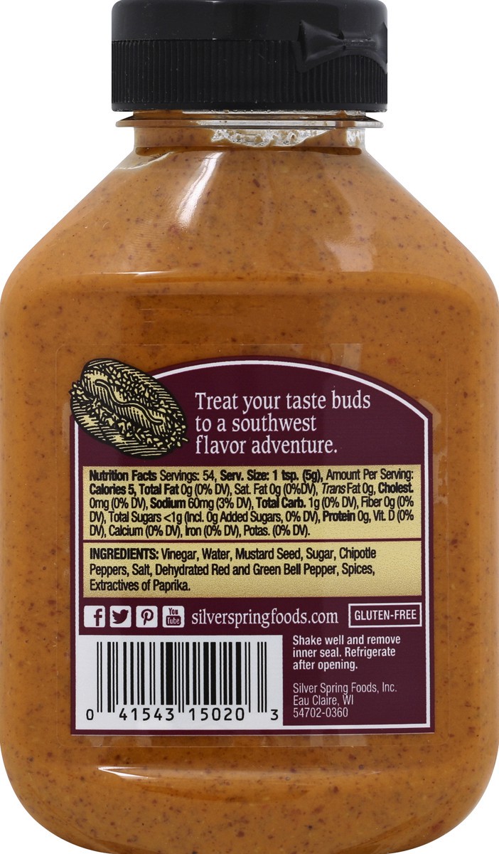 slide 6 of 7, Silver Spring Chipotle Mustard, 9.5 oz