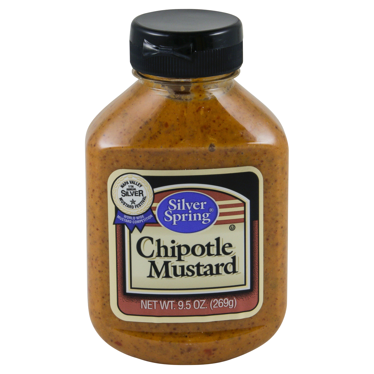 slide 1 of 7, Silver Spring Chipotle Mustard, 9.5 oz