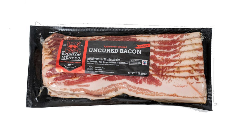 slide 2 of 3, Brunson Meat Applewood Smoked Bacon, 12 oz