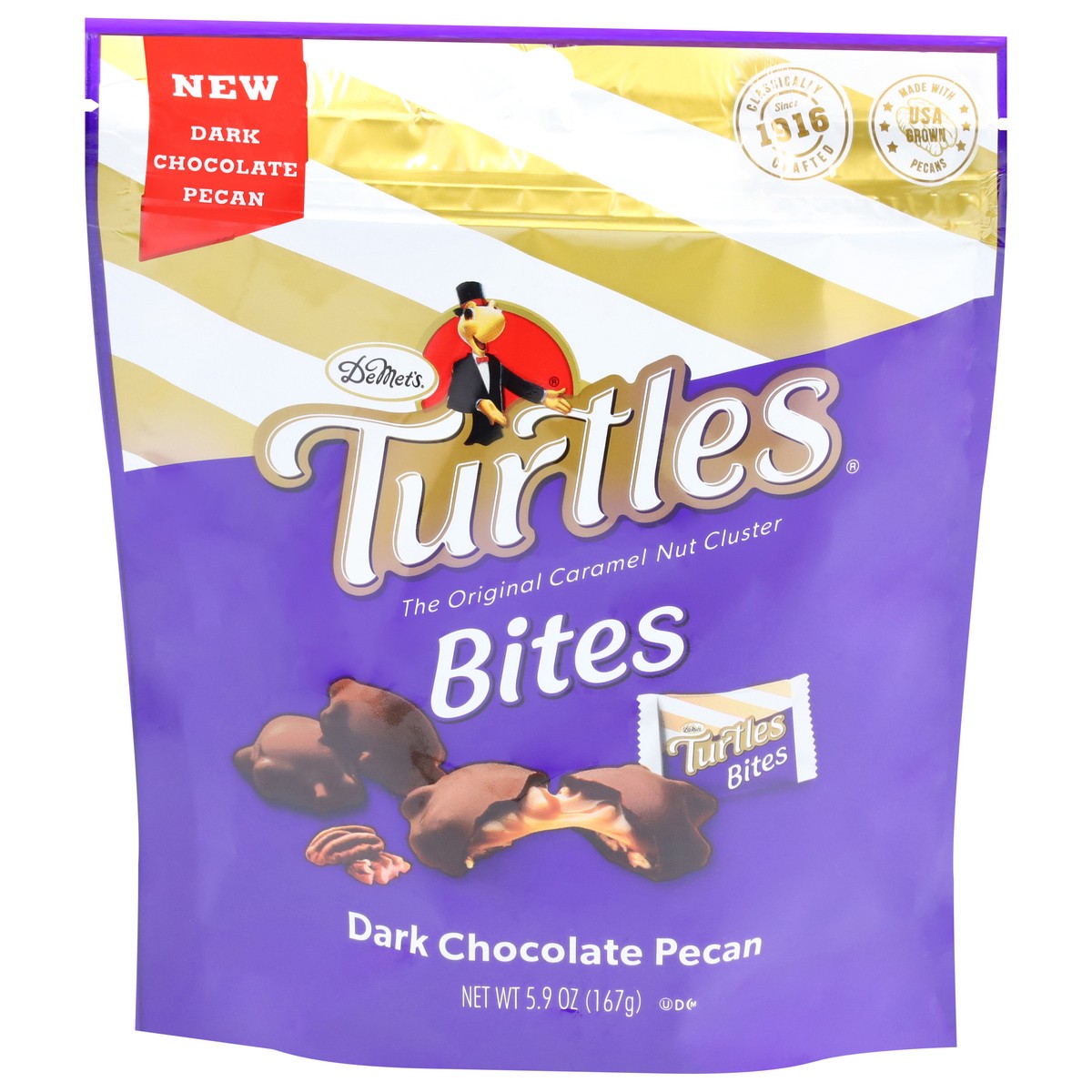 slide 2 of 13, Turtles Bites Dark Chocolate Pecan Caramel Nut Cluster 5.9 oz, 5.9 oz