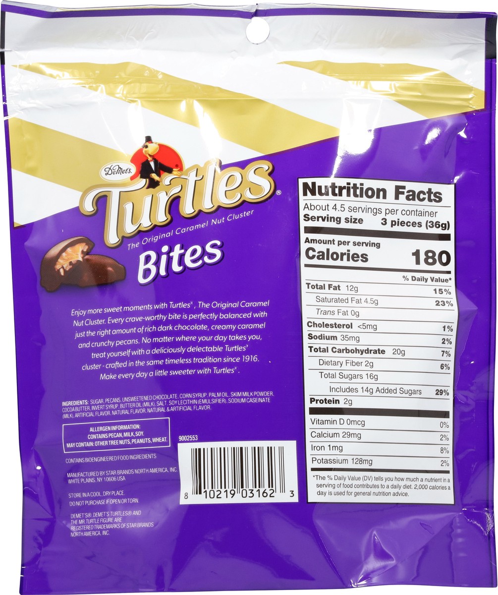 slide 9 of 13, Turtles Bites Dark Chocolate Pecan Caramel Nut Cluster 5.9 oz, 5.9 oz