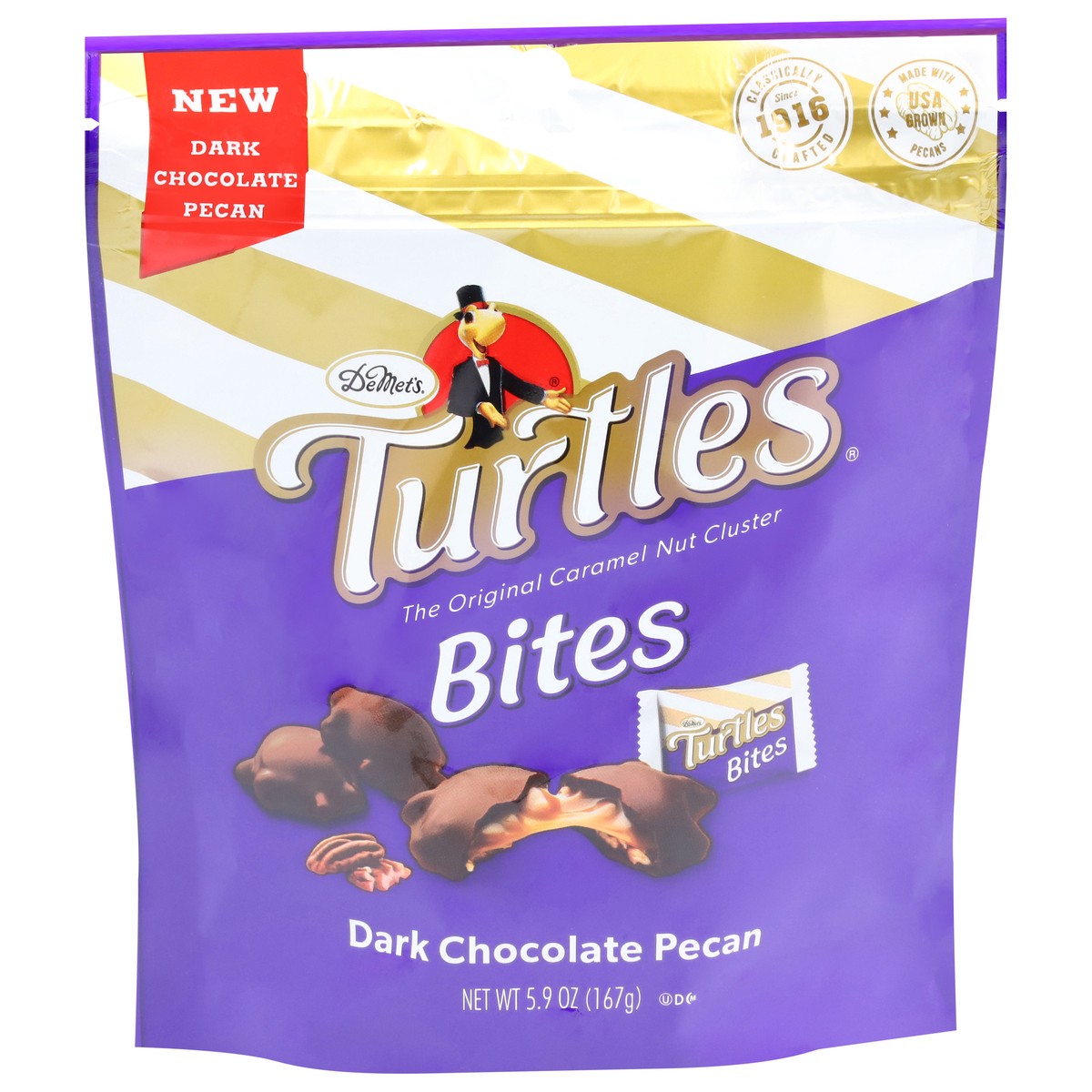 slide 3 of 13, Turtles Bites Dark Chocolate Pecan Caramel Nut Cluster 5.9 oz, 5.9 oz