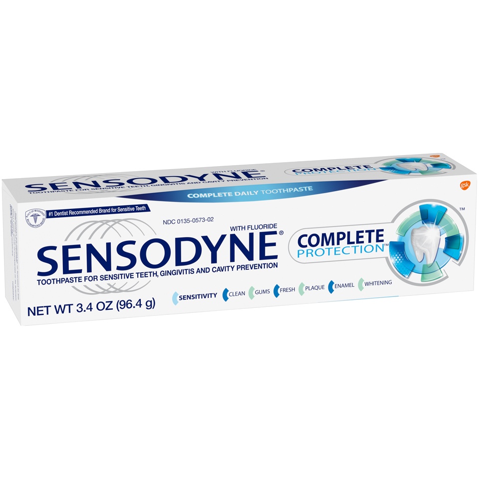 slide 1 of 1, Sensodyne Complete Protection Toothpaste with Fluoride, 3.4 oz