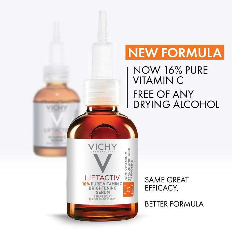 slide 4 of 6, Vichy Liftactiv 16% Pure Vitamin C Brightening Serum 0.67 fl oz, 0.676 fl oz