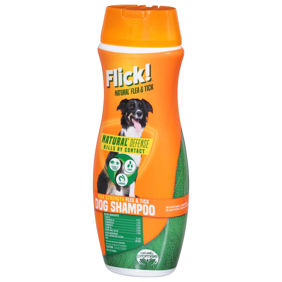 slide 3 of 9, Flick! Max Strength Flea & Tick Dog Shampoo 22 fl oz, 22 oz