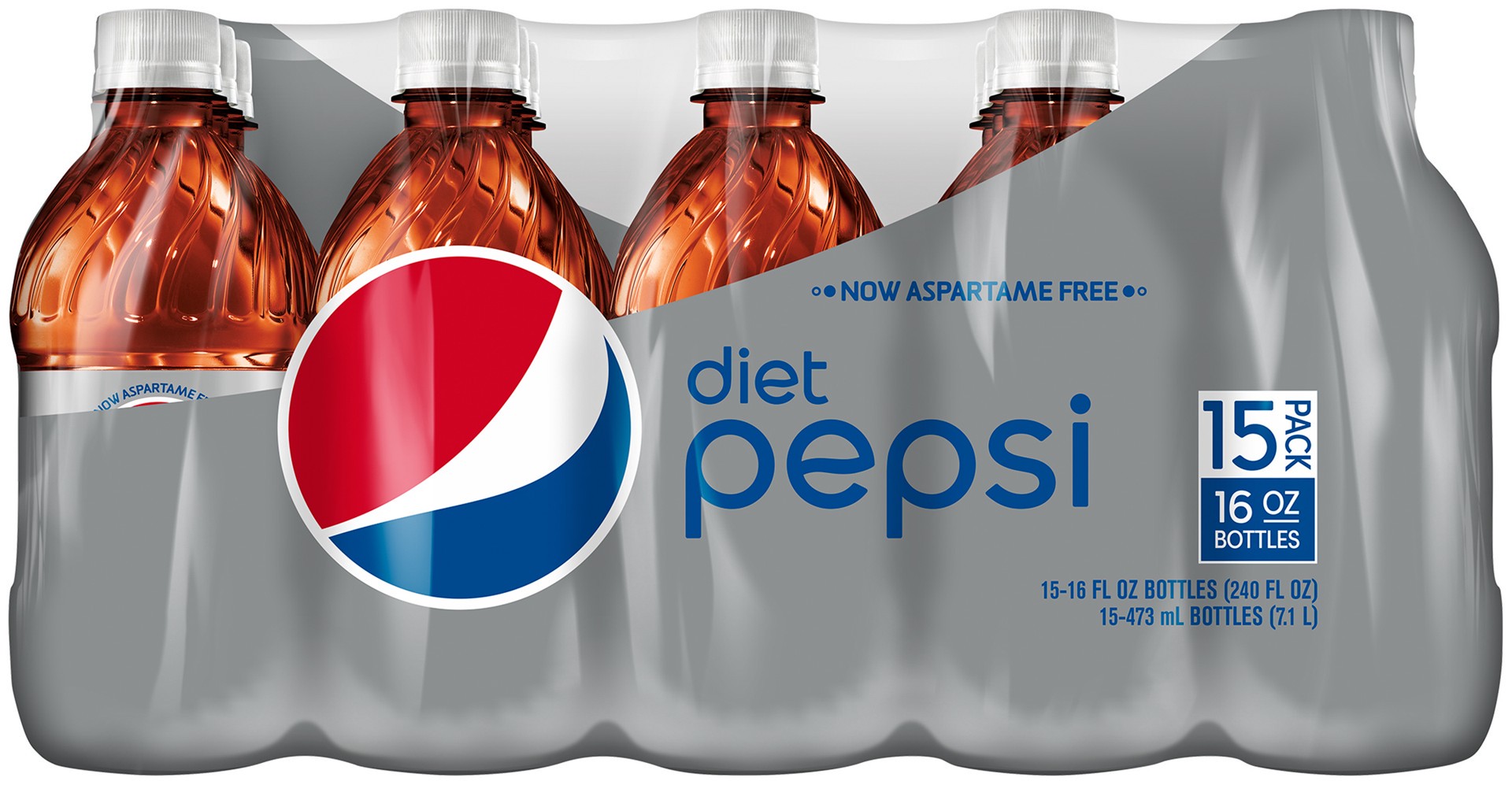 slide 1 of 1, Pepsi Diet Pepsi, 15pk x 16 Oz (240 oz)