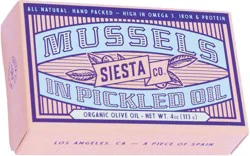 Siesta Co Mussels in Organic Pickled Extra Virgin Olive Oil