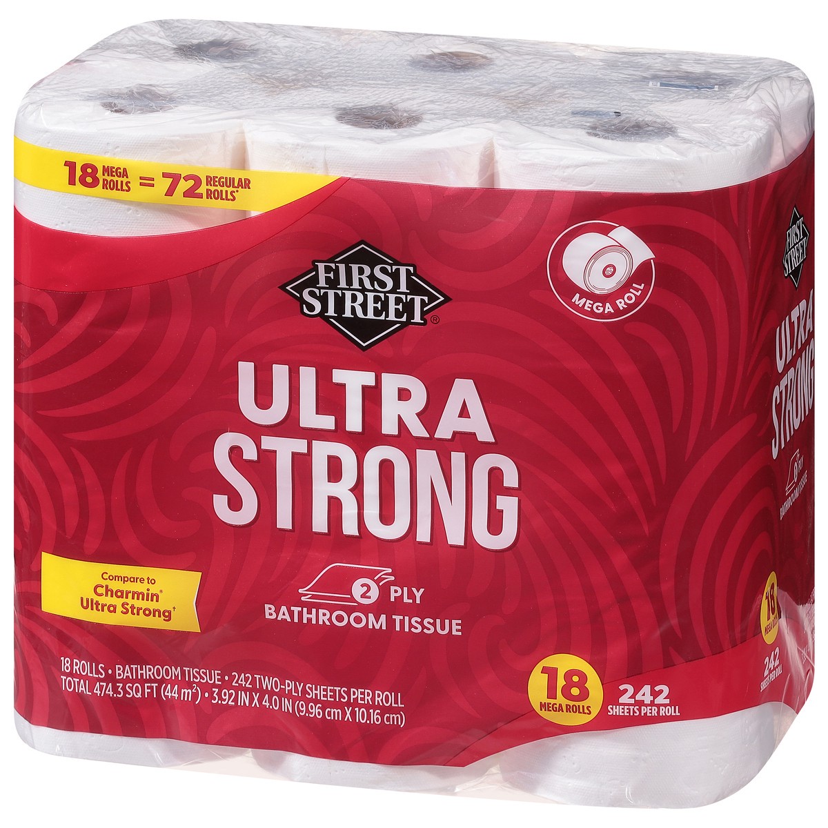 slide 4 of 4, First Street Ultra Strong Mega, 18 ct