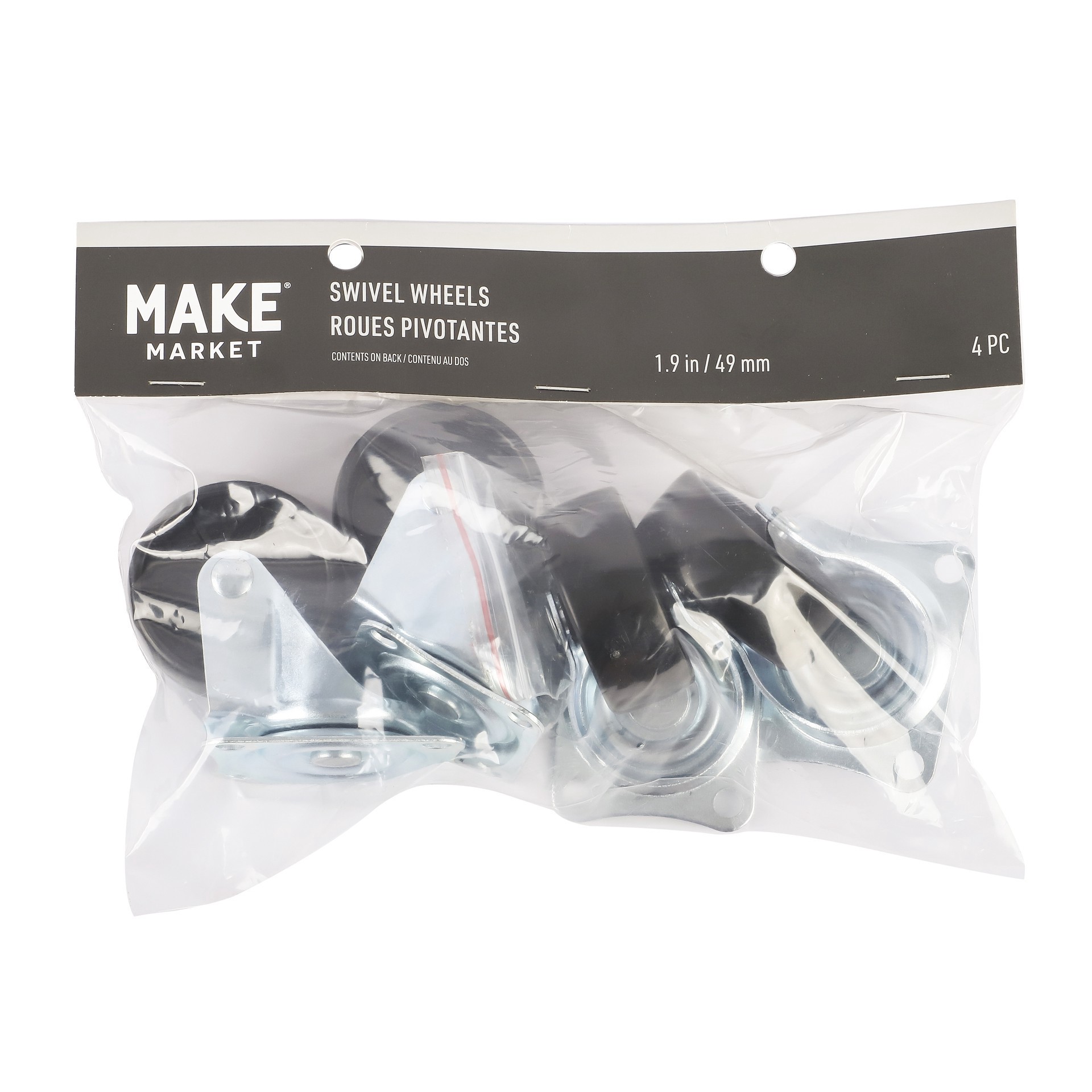 slide 2 of 6, 2" Swivel Wheels, 4ct. By Make Market, 4 ct