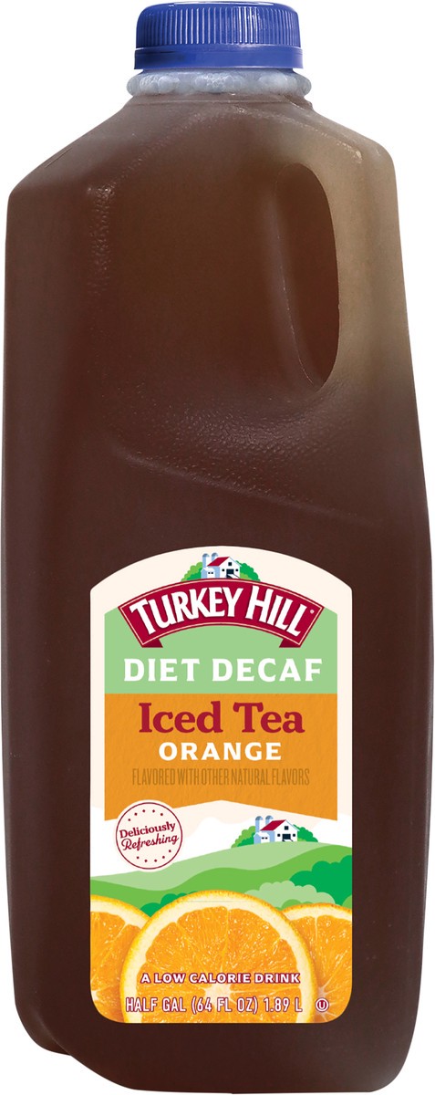 slide 3 of 3, Turkey Hill Diet Decaf Orange Iced Tea - 1/2 gal, 1/2 gal